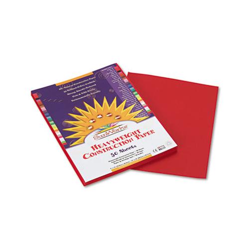 Construction Paper, 58lb, 9 X 12, Red, 50-pack