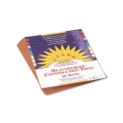 Construction Paper, 58lb, 9 X 12, Light Brown, 50-pack