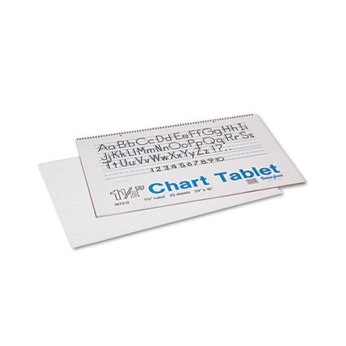 Chart Tablets, 1 1-2" Presentation Rule, 24 X 16, 25 Sheets