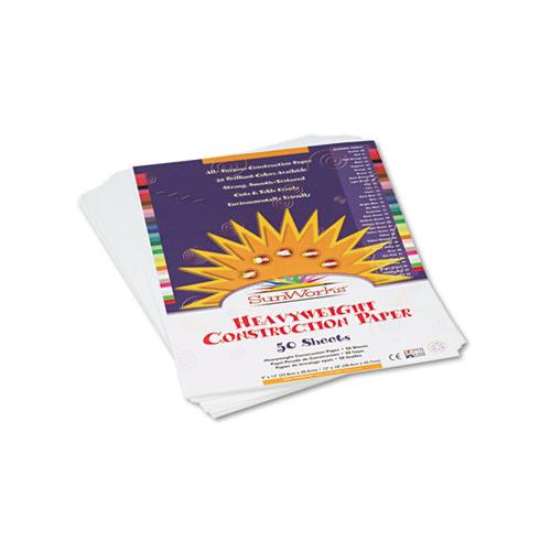 Construction Paper, 58lb, 9 X 12, Bright White, 50-pack