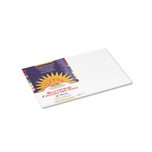 Construction Paper, 58lb, 12 X 18, Bright White, 50-pack