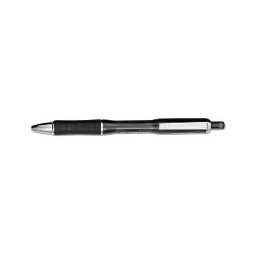 Profile Elite Retractable Ballpoint Pen, Bold 1.4mm, Black Ink, Black Barrel