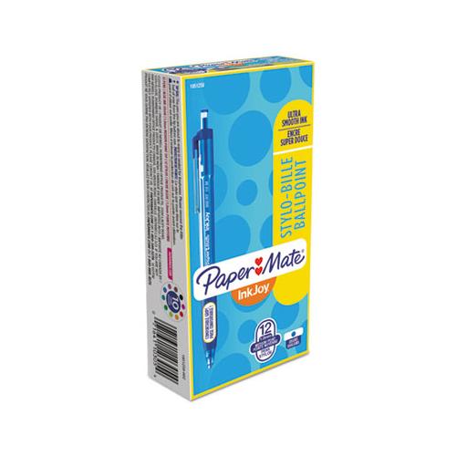 Inkjoy 300 Rt Retractable Ballpoint Pen, Medium 1mm, Blue Ink-barrel, Dozen