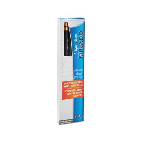 Mirado Black Warrior Pencil, Hb (#2), Black Lead, Black Matte Barrel, Dozen