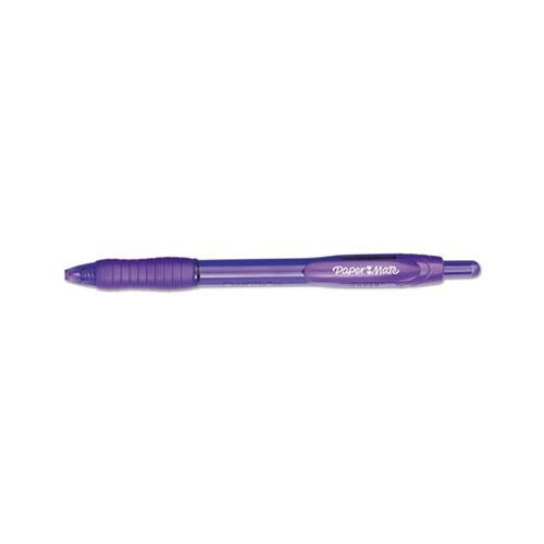 Profile Retractable Ballpoint Pen, Bold 1.4mm, Purple Ink-barrel, Dozen