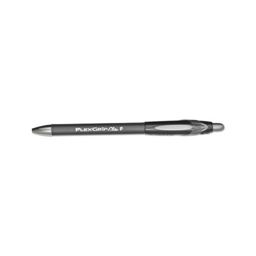 Flexgrip Elite Retractable Ballpoint Pen, 0.8mm, Black Ink-barrel, Dozen