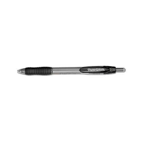 Profile Retractable Ballpoint Pen, Bold 1.4mm, Black Ink-barrel, Dozen