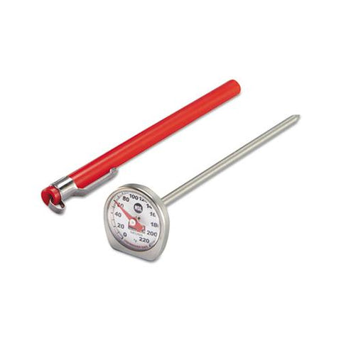 Dishwasher-safe Industrial-grade Analog Pocket Thermometer, 0°f To 220°f