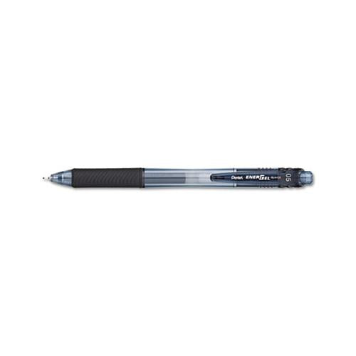 Energel-x Retractable Gel Pen, 0.5 Mm Needle Tip, Black Ink-barrel, Dozen