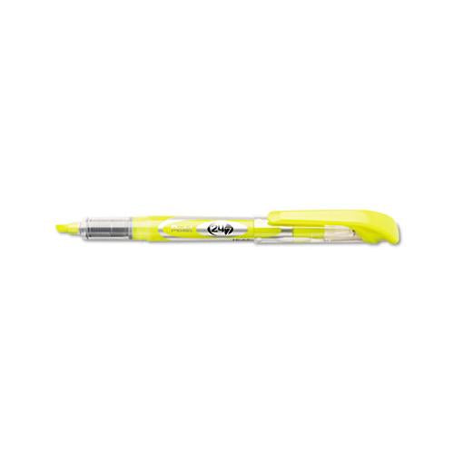 24-7 Highlighters, Chisel Tip, Bright Yellow, Dozen