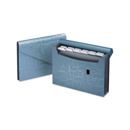 Expanding Poly Files, 3.5" Expansion, 13 Sections, 1-6-cut Tab, Letter Size, Blue