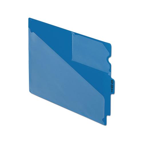 Colored Poly Out Guides With Center Tab, 1-3-cut End Tab, Out, 8.5 X 11, Blue, 50-box