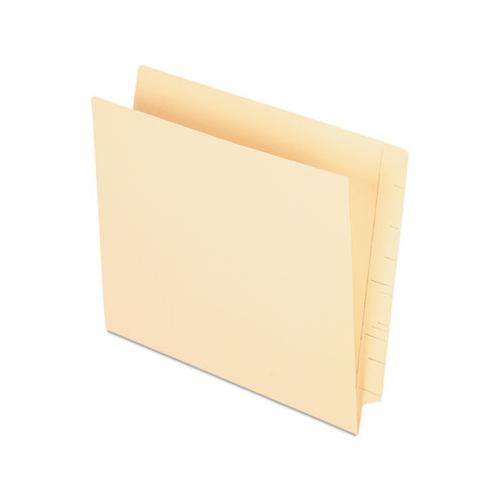 Manila End Tab Pocket Folder, Straight Tab, Letter Size, 50-box