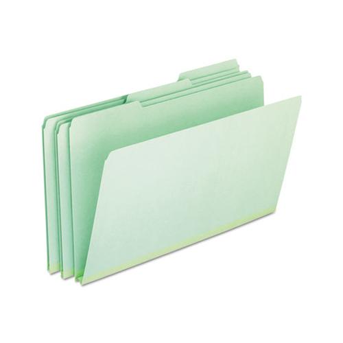Pressboard Expanding File Folders, 1-3-cut Tabs, Legal Size, Green, 25-box