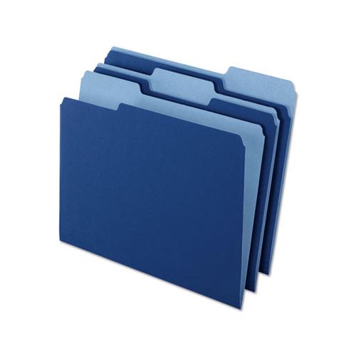 Interior File Folders, 1-3-cut Tabs, Letter Size, Navy Blue, 100-box