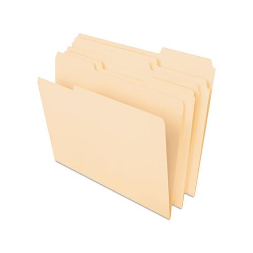 Cutless File Folders, 1-3-cut Tabs, Letter Size, Manila, 100-box