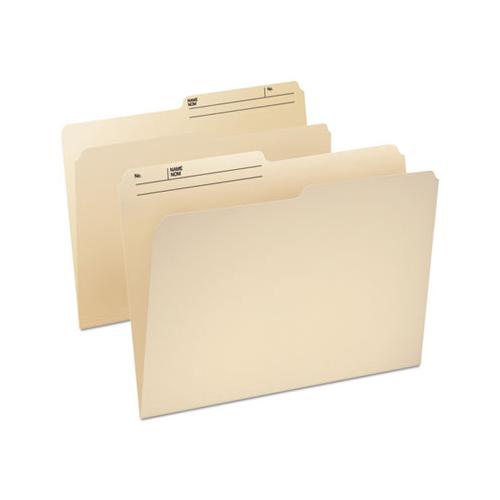 Cutless-watershed File Folders, 1-3-cut Tabs, Letter Size, Manila, 100-box