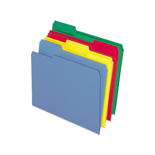 Cutless-watershed File Folders, 1-3-cut Tabs, Letter Size, Assorted, 100-box