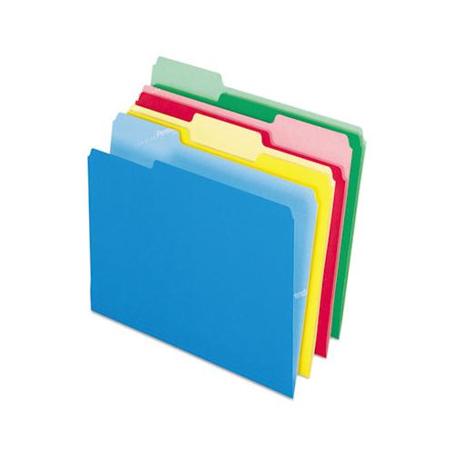 Cutless File Folders, 1-3-cut Tabs, Letter Size, Assorted, 100-box