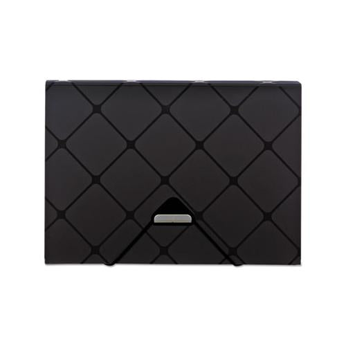 Poly Expanding File, 1.5" Expansion, 7 Sections, 1-7-cut Tab, Letter Size, Black