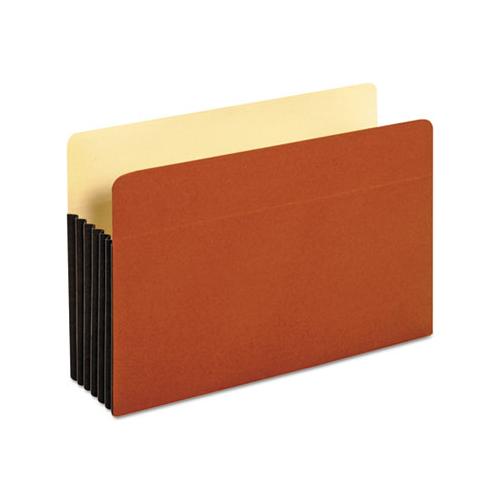 File Pocket W- Tyvek, 5.25" Expansion, Legal Size, Redrope, 10-box
