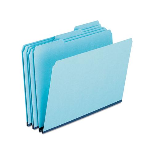 Pressboard Expanding File Folders, 1-3-cut Tabs, Legal Size, Blue, 25-box