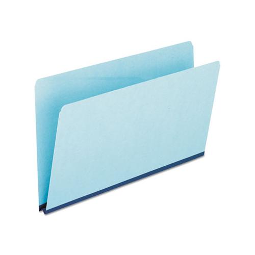 Pressboard Expanding File Folders, Straight Tab, Legal Size, Blue, 25-box