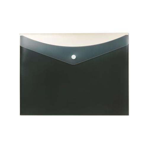 Poly Snap Envelope, Snap Closure, 8.5 X 11, Charcoal
