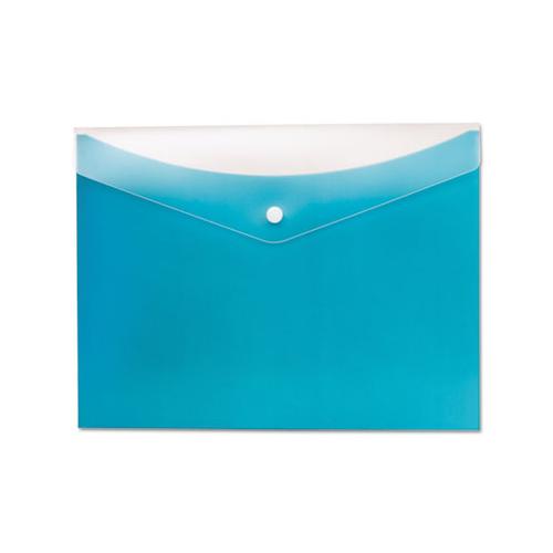 Poly Snap Envelope, Snap Closure, 8.5 X 11, Blueberry