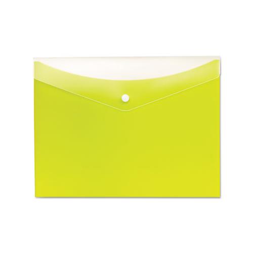 Poly Snap Envelope, Snap Closure, 8.5 X 11, Limeade