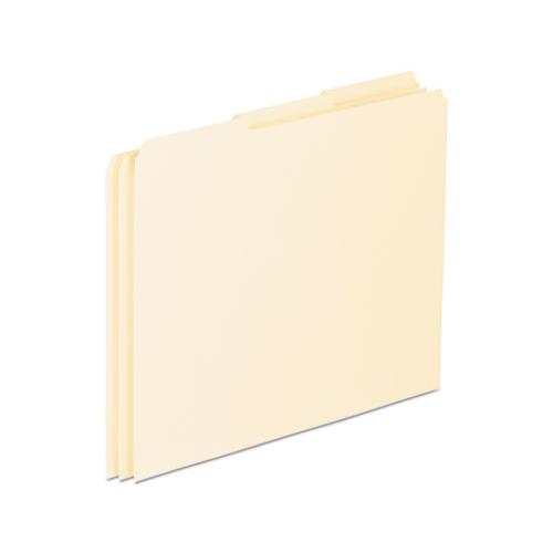 Blank Top Tab File Guides, 1-3-cut Top Tab, Blank, 8.5 X 11, Manila, 100-box