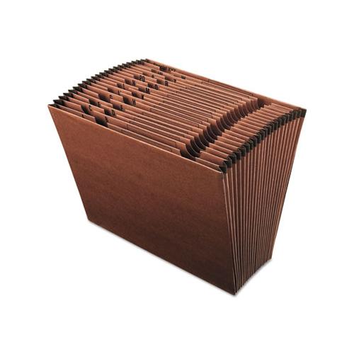 Earthwise By Pendaflex 100% Recycled Indexed Expanding File, 21 Sections, Letter Size, Red Fiber