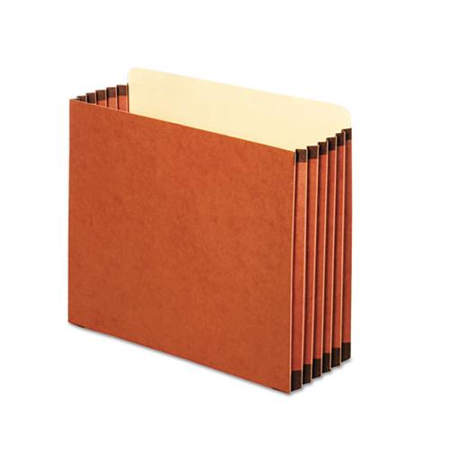 File Cabinet Pockets, 5.25" Expansion, Letter Size, Redrope, 10-box