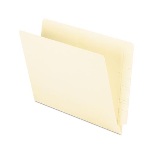 Manila End Tab Folders, 9.5" Front, 2-ply Straight Tabs, Letter Size, 100-box