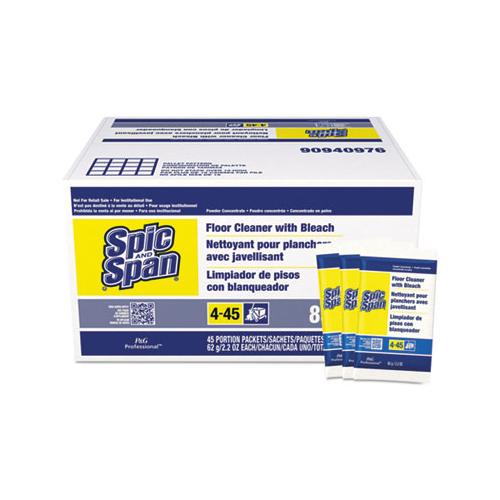 Bleach Floor Cleaner Packets, 2.2oz Packets, 45-carton