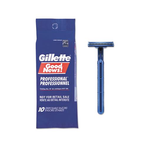 Goodnews Regular Disposable Razor, 2 Blades, Navy Blue, 10-pack, 10 Pack-carton