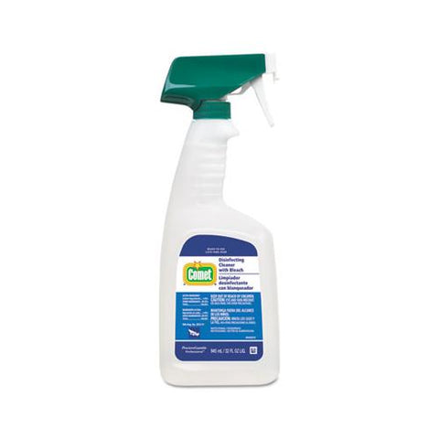 Disinfecting Cleaner W-bleach, 32 Oz, Plastic Spray Bottle, Fresh Scent, 8-carton