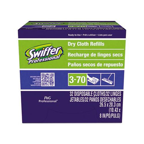 Dry Refill Cloths, White, 10 5-8" X 8", 32-box