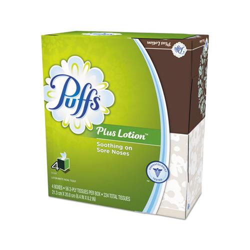 Plus Lotion Facial Tissue, 1-ply, White, 56 Sheets-box, 24 Boxes-carton