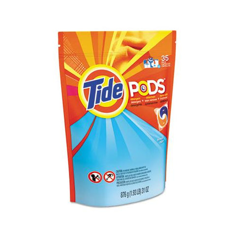 Pods, Laundry Detergent, Clean Breeze, 35-pack, 4 Pack-carton