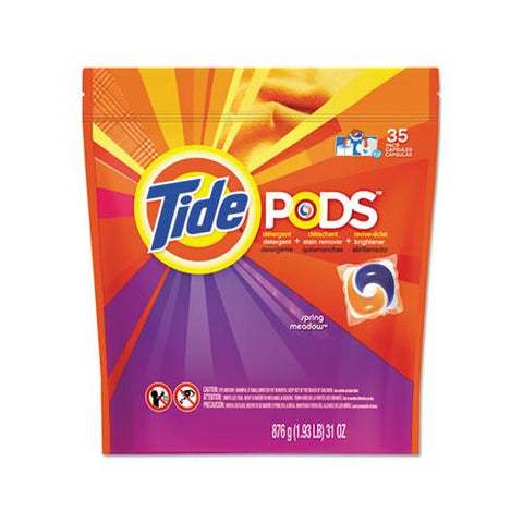 Pods, Laundry Detergent, Spring Meadow, 35-pack