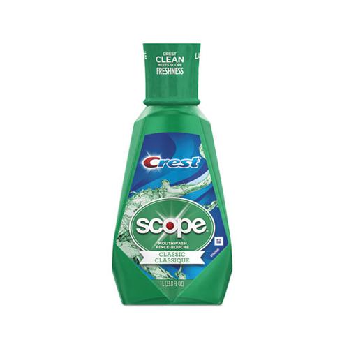 + Scope Mouth Rinse, Classic Mint, 1 L Bottle, 6-carton