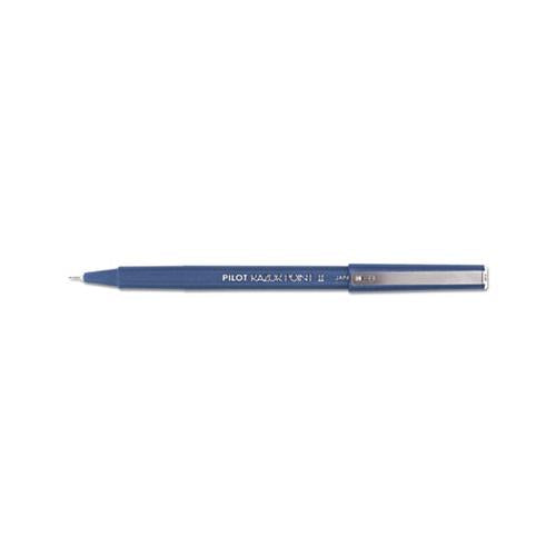Razor Point Ii Stick Porous Point Marker Pen, 0.2mm, Blue Ink-barrel, Dozen