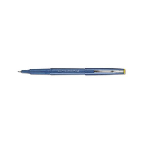 Razor Point Stick Porous Point Marker Pen, 0.3mm, Blue Ink-barrel, Dozen