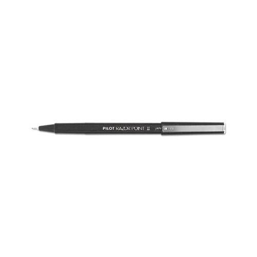 Razor Point Ii Stick Porous Point Marker Pen, 0.2mm, Black Ink-barrel, Dozen