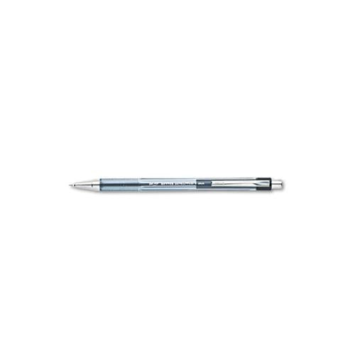 Better Retractable Ballpoint Pen, Fine 0.7mm, Black Ink, Tinted Barrel, Dozen