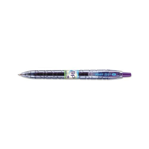 B2p Bottle-2-pen Recycled Retractable Gel Pen, 0.7mm, Purple Ink, Translucent Blue Barrel