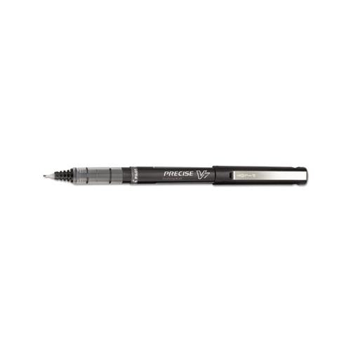 Precise V7 Stick Roller Ball Pen, Fine 0.7mm, Black Ink-barrel, Dozen