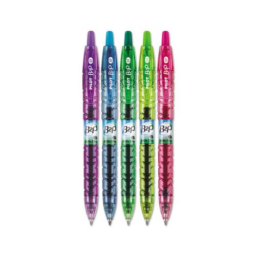 B2p Bottle-2-pen Recycled Retractable Gel Pen, 0.7mm, Assorted Ink-barrel, 5-pack
