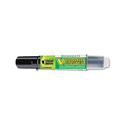 Begreen V Board Master Dry Erase Marker, Medium Chisel Tip, Black